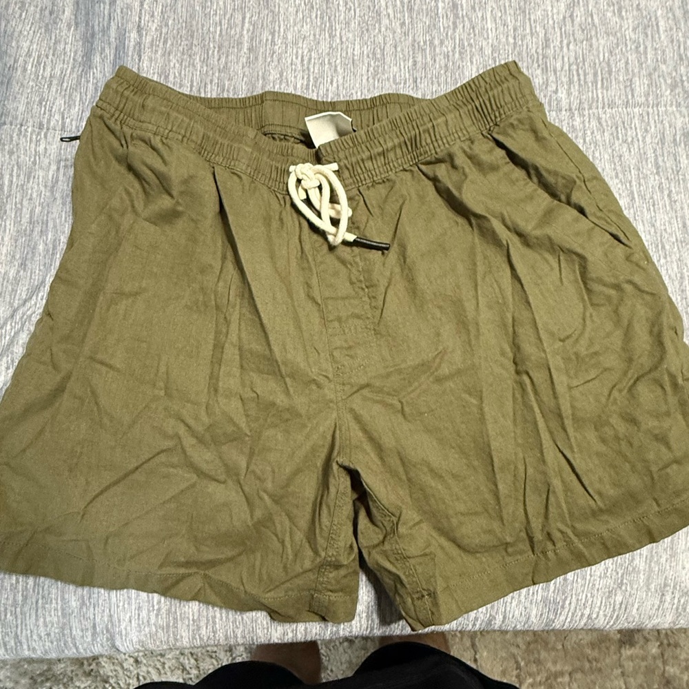 OAS Khaki Drawstring Shorts